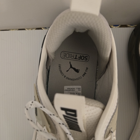 PUMA SoftRide Off White Gym Sneakers Cell Thrill Athletic Shoes Mens Size 8.5 - Picture 3 of 17